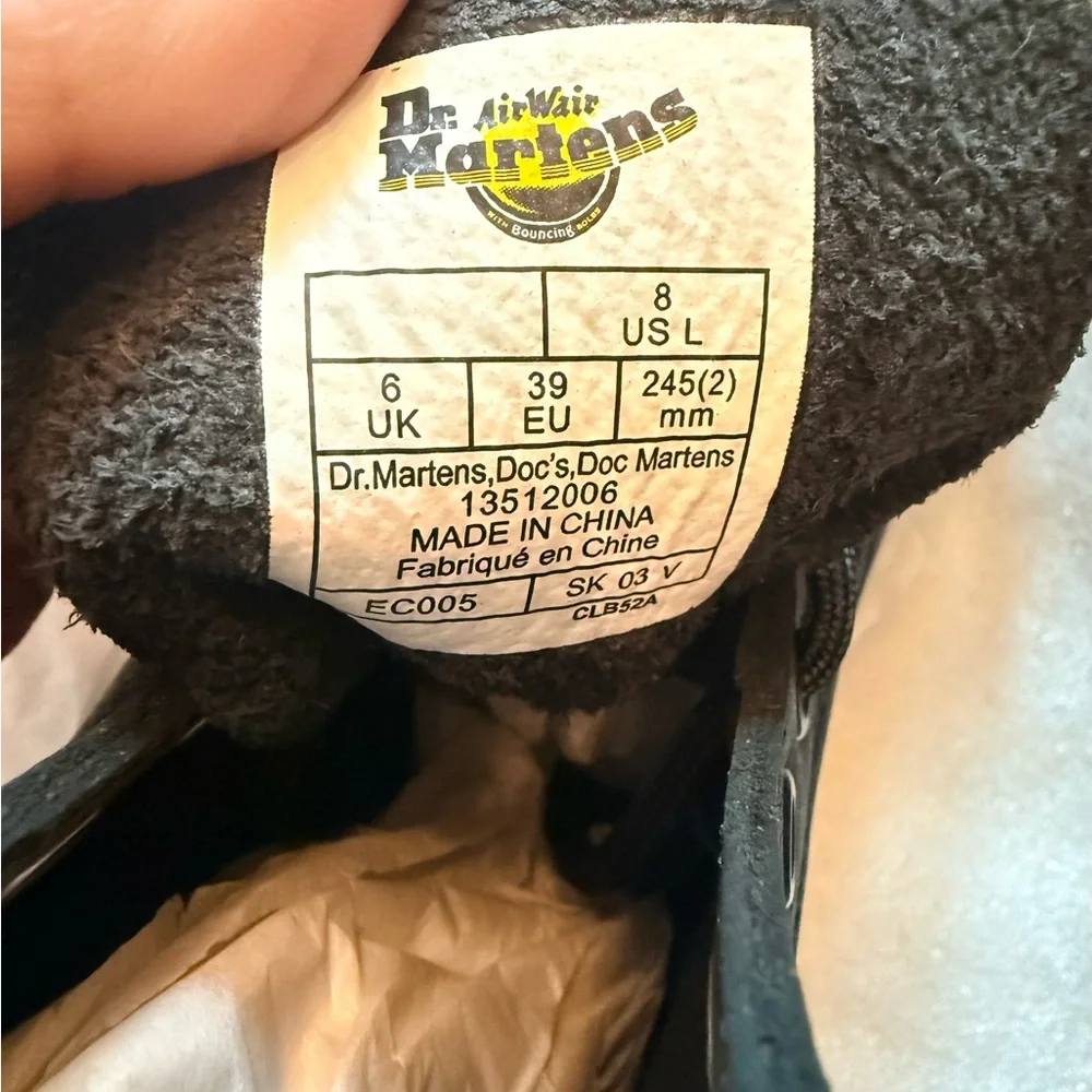 Dr. Martens womens 1460 Pascal Bex Pisa Leather Lace Up Boots - Picture 7 of 8